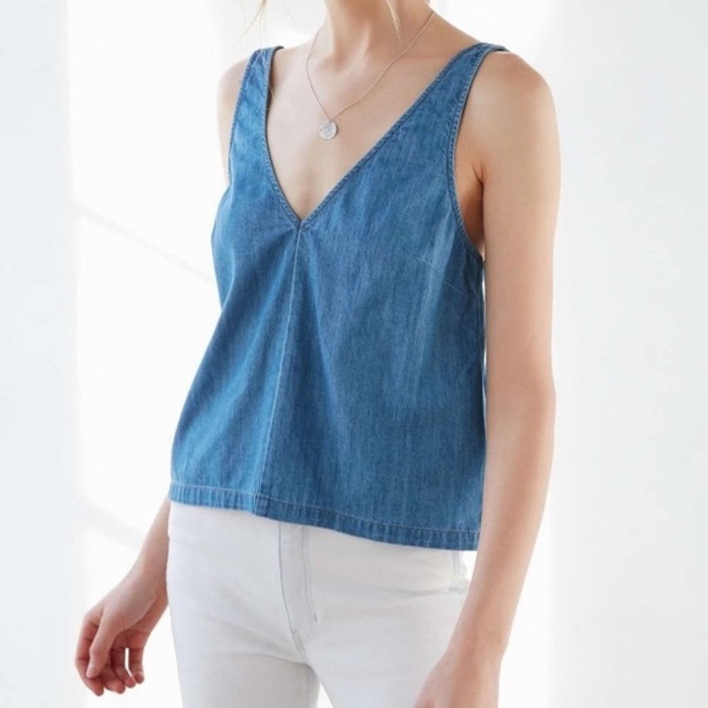 Urban Outfitters BDG Chambray Tank Top